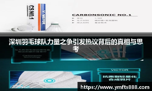 深圳羽毛球队力量之争引发热议背后的真相与思考